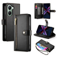 Klapkové puzdro pre Xiaomi Poco X7 Pro 5G, Wallet Zipper Pocket, čierne