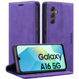 Puzdro pre Samsung Galaxy A16, ERBORD Vintage, peňaženka s chlopňou, fialové