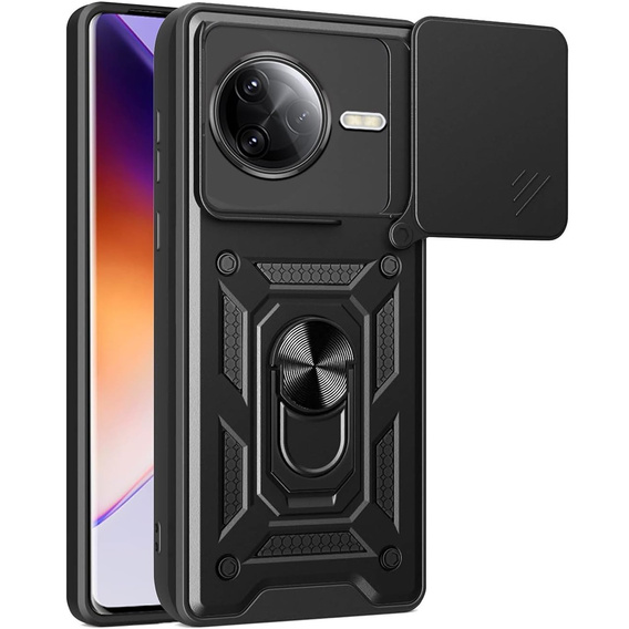Obal na mobil pre Xiaomi Poco F7 Ultra, CamShield Slide, čierne