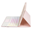 Puzdro + klávesnica Samsung Galaxy Tab A9+, with touchpad, ružové