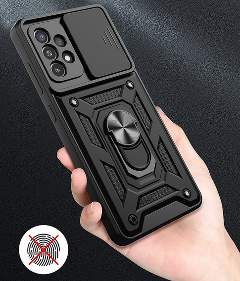Obal na mobil pre Samsung Galaxy A52 / A52s, CamShield Slide, čierne