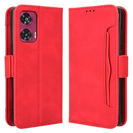 Klapkové puzdro pre Motorola Edge 50 Fusion 5G, Card Slot, červené