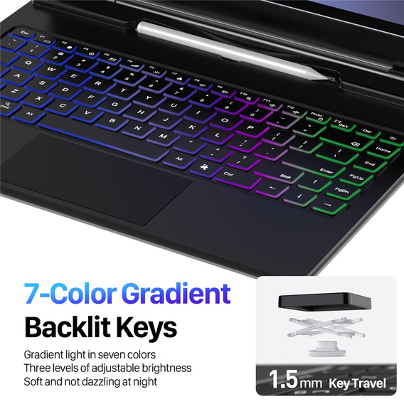 Dux Ducis Puzdro s Bluetooth klávesnicou pre Samsung Galaxy Tab S10 Ultra / S9 Ultra / S8 Ultra