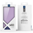 Puzdro Dux Ducis pre iPhone 17 Pro, Skin X Pro, s chlopňou, pre MagSafe, fialové