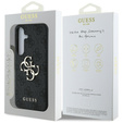 GUESS Obal na mobil pre Samsung Galaxy S25, 4G Big Metal Logo, čierne