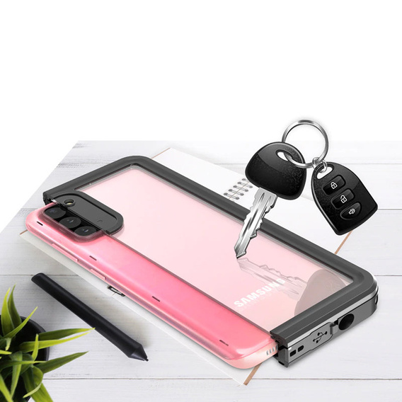 Vodotesné puzdro IP68 pre Samsung Galaxy S20 FE, čierne