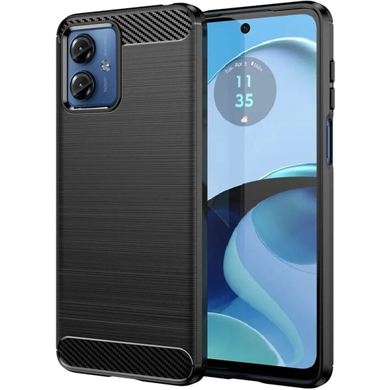 Obal na mobil pre Motorola Moto E14, Carbon, čierne