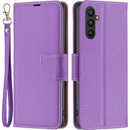 Klapkové puzdro pre Samsung Galaxy A34 5G, Wallet Litchi Magnet, fialové
