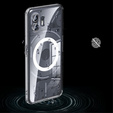 Puzdro pre telefón Nothing Phone 2, Fusion Hybrid Case, pre MagSafe, priehľadné