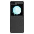 Puzdro pre Samsung Galaxy Z Flip7 FE / Z Flip6, Aramid Fiber Cover, čierne