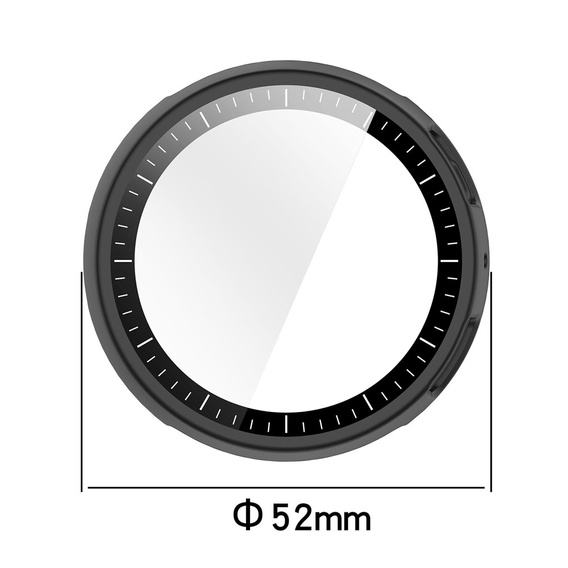 2 v 1 puzdro + tvrdené sklo pre Amazfit Active Max, zelené