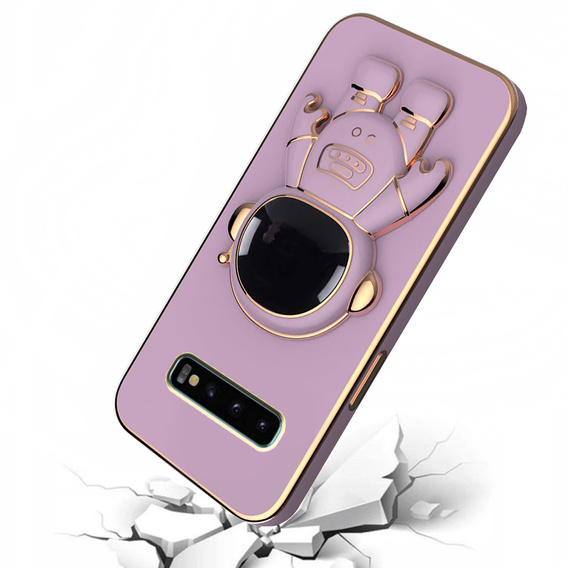 Obal na mobil pre Samsung Galaxy S10 Plus, Astronaut, fialové