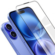 3D tvrdené sklo pre iPhone 16, čierne
