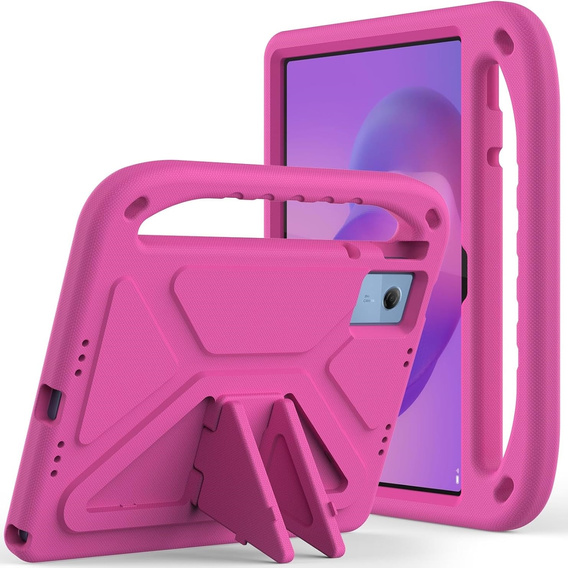 Detské puzdro pre Lenovo Tab M11, detské puzdro s rukoväťou, čierne