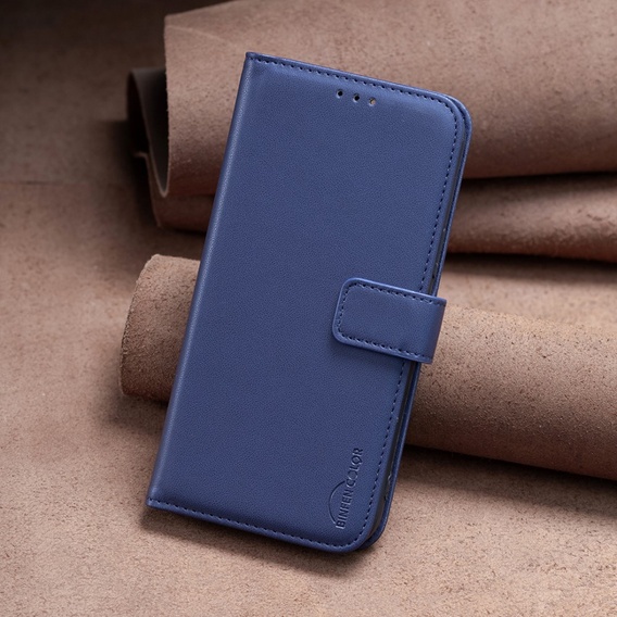 Klapkové puzdro pre Samsung Galaxy A25 5G, BINFEN Wallet, modré + 9H sklo