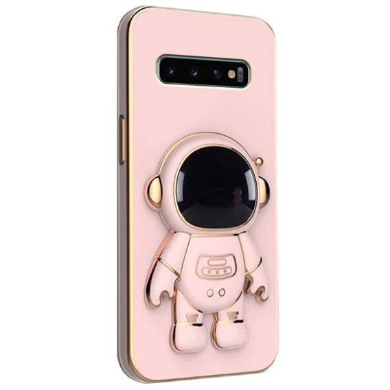 Obal na mobil pre Samsung Galaxy S10, Astronaut, ružové rose gold