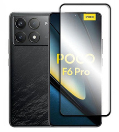 3D tvrdené sklo pre Xiaomi Poco F6 Pro, čierny rám
