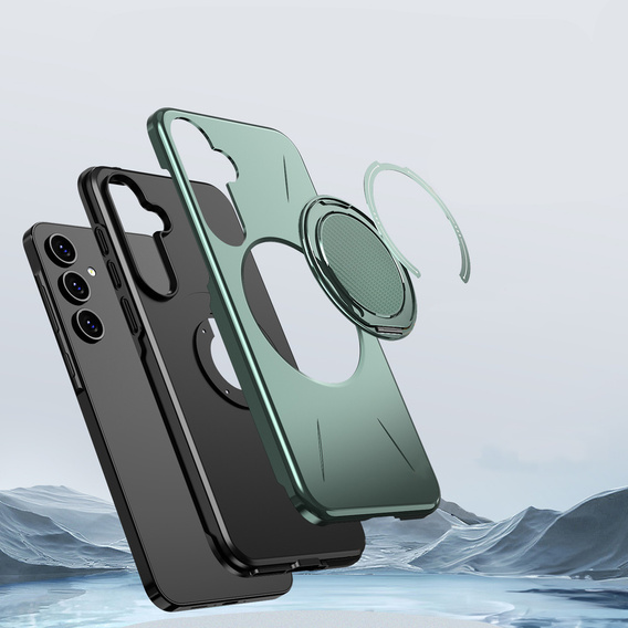 Puzdro MagSafe s podstavcom pre Samsung Galaxy A57 5G, zelené