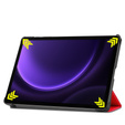 Puzdro pre Samsung Galaxy Tab S9 FE, trojskladové, červené