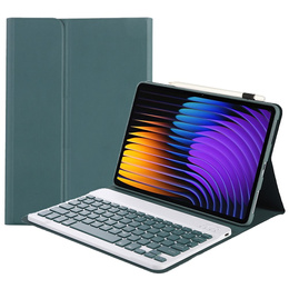 Puzdro s bluetooth klávesnicou pre Xiaomi Pad 7 / 7 Pro, zelené
