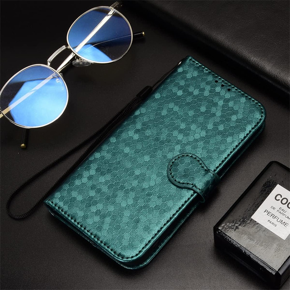 Flipové puzdro pre Realme C71, Wallet Rhombus, zelený