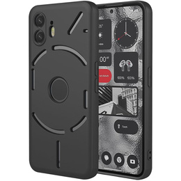 Obal na mobil pre Nothing Phone 2, Silicone Lite, čierne