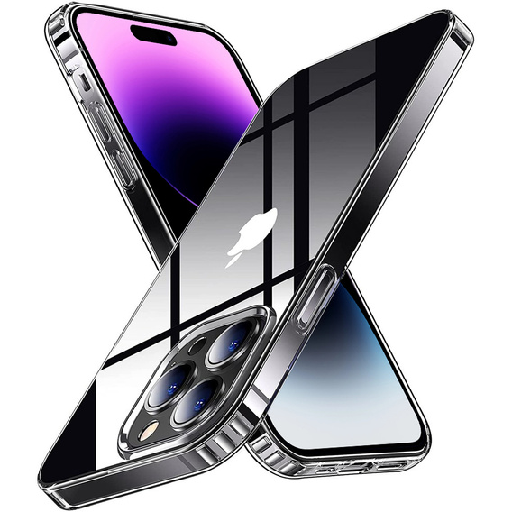 Obal na mobil pre iPhone 14 Pro, Fusion Hybrid, priehľadné