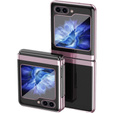 Puzdro pre Samsung Galaxy Z Flip7 FE / Z Flip6, PC Case, transparentné / ružové