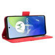 Klapkové puzdro pre Motorola Moto E14, Card Slot, červené