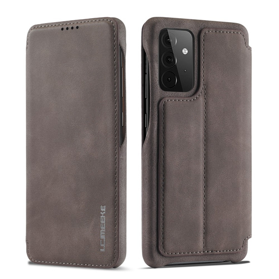 Klapkové puzdro pre Samsung Galaxy A52 5G / 4G, LC.IMEEKE, sivé