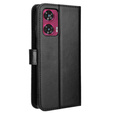 Klapkové puzdro pre Motorola Edge 50 Fusion 5G, Crazy Horse Wallet, čierne