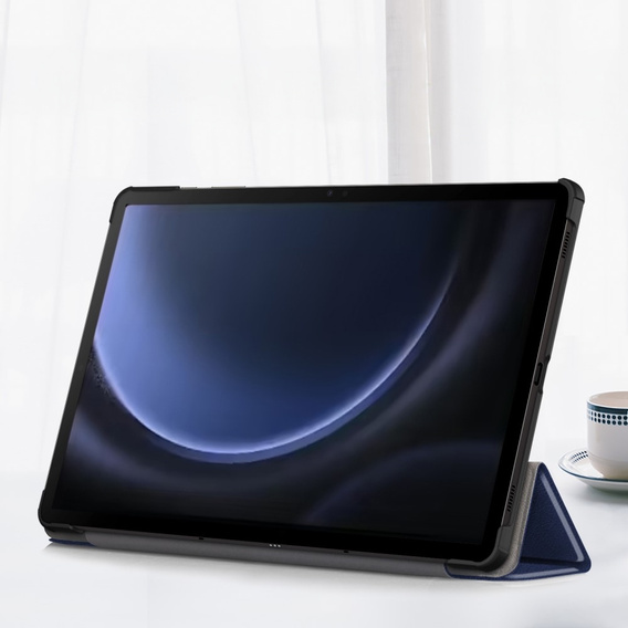 Puzdro pre Samsung Galaxy Tab S9 FE+ Plus, Smartcase s priestorom pre stylus, tmavomodré