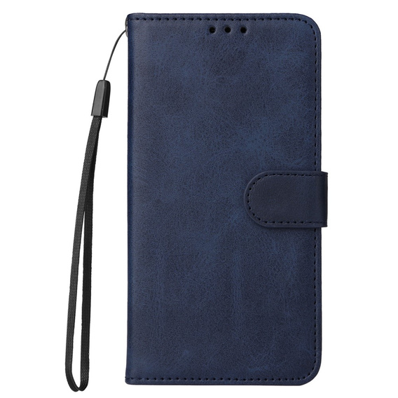 Klapkové puzdro pre Samsung Galaxy A34 5G, Leather Wallet, tmavomodré