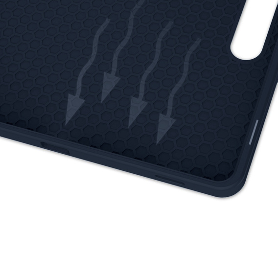 Puzdro pre Samsung Galaxy Tab S10 FE+ Plus, Smartcase s priestorom pre stylus, tmavomodré