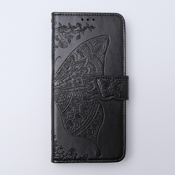 Klapkové puzdro pre Xiaomi 13T / 13T Pro, Butterfly, čierne