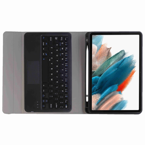 Puzdro + klávesnica Samsung Galaxy Tab A8 10.5 X200 / X205, čierne
