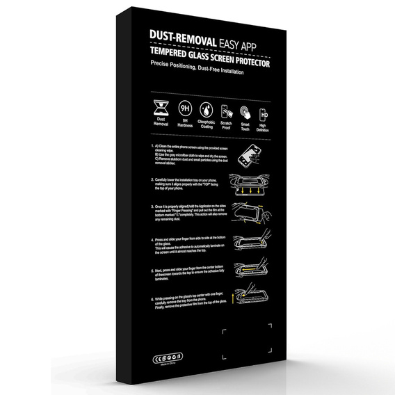 Tvrdené sklo ERBORD s aplikátorom pre iPhone 17 Pro