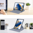 Puzdro s klávesnicou pre Samsung Galaxy Tab A9+, Rotary 360° Leather, fialové