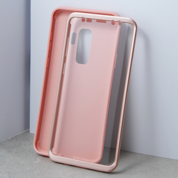 Obal na mobil pre Samsung Galaxy S9, Suritch Full Body, ružové rose gold