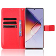 Klapkové puzdro pre Infinix Note 40 Pro Plus, Crazy Horse Wallet, červené