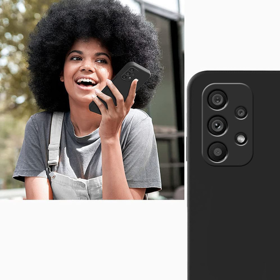 Obal na mobil pre Samsung Galaxy A53 5G, Silicone Lite, čierne