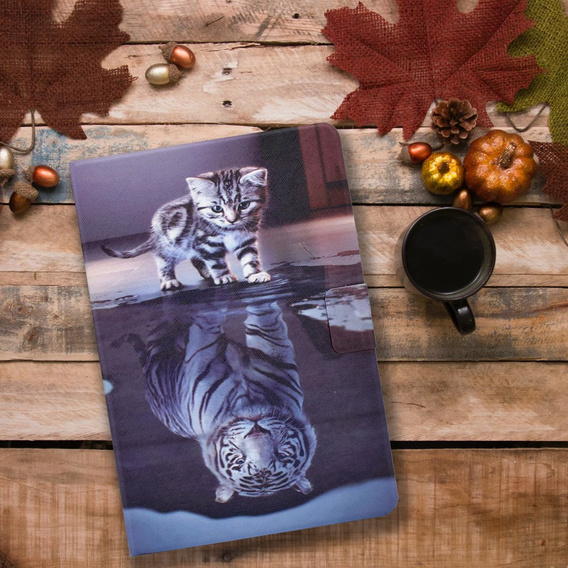 Obal na mobil pre Samsung Galaxy Tab A9 X110 / X115, cat and tiger