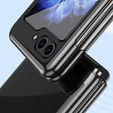 Puzdro pre Samsung Galaxy Z Flip7 FE / Z Flip6, PC Case, transparentné / čierne
