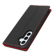 Klapkové puzdro pre Samsung Galaxy S25, Litchi Skin Grain, čierne