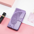 Klapkové puzdro pre Xiaomi Redmi Note 14 4G, Butterfly, fialové