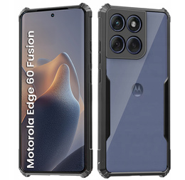 Obal na mobil pre Motorola Edge 60 / 60 Fusion, AntiDrop Hybrid, čierne
