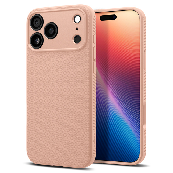 Puzdro Spigen Liquid Air pre iPhone 17 Pro Max, ružový titán