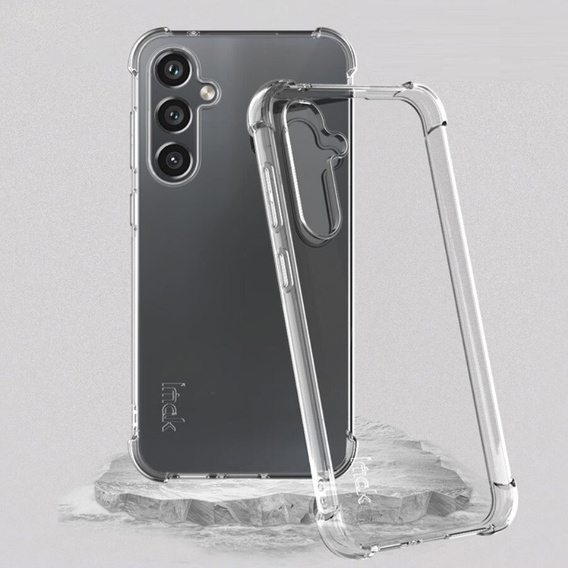IMAK Obal na mobil pre Samsung Galaxy S23 FE, Dropproof, priehľadné