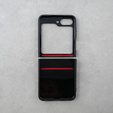 Pancierované obal na mobil pre Samsung Galaxy Z Flip5 5G, Nox Case Ring, strieborné