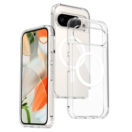 Puzdro pre Google Pixel 9 Pro XL, Fusion Hybrid, pre MagSafe, priehľadné